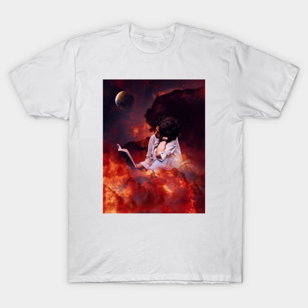 The dawn of the conscious mind T-Shirt by cupofmars